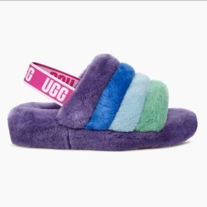 New UGG Pride Fluff Yeah Slipper Slides